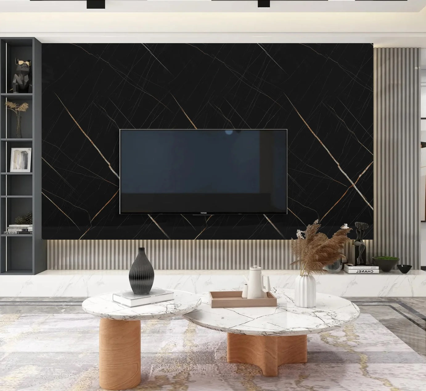 UV PVC Marble Sheet Panel Midnight Gold PICK UP ONLY – Diollo